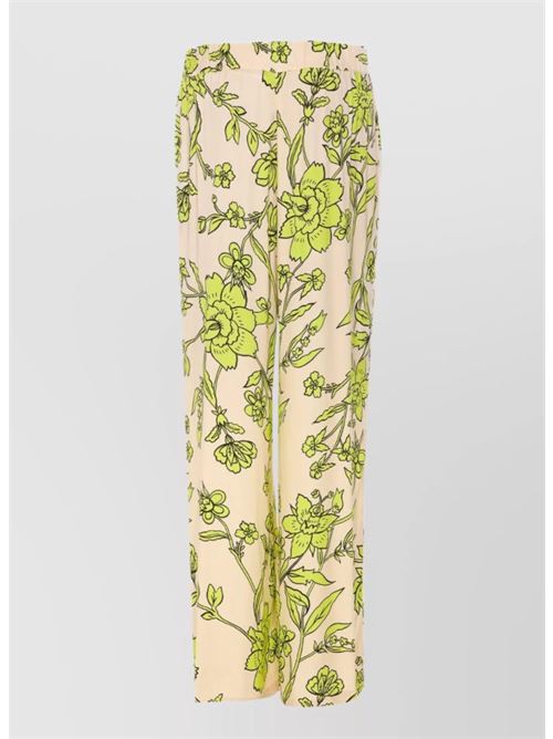 Pantaloni in raso con stampa Liu Jo | CA5396TS074.M9213